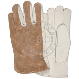 Genuine Leather Safety Driver Gloves